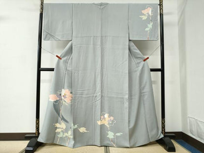 平和屋着物●訪問着　枝花文　金彩　正絹　逸品　CABC6872yc