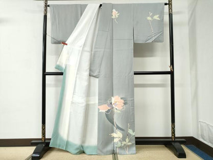平和屋着物●訪問着　枝花文　金彩　正絹　逸品　CABC6872yc