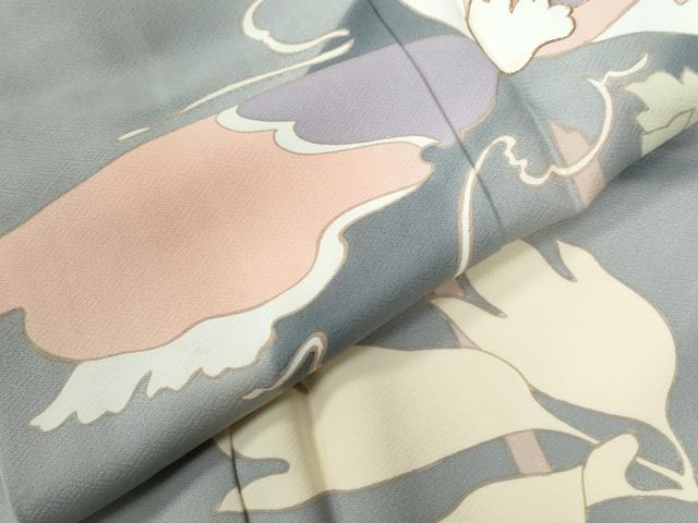 平和屋着物●訪問着　枝花文　金彩　正絹　逸品　CABC6872yc