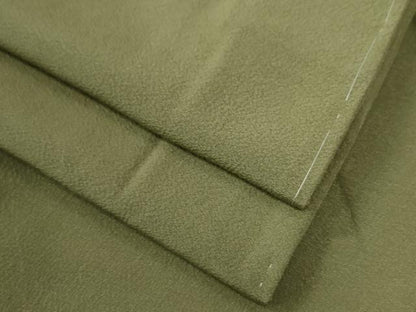 平和屋着物●上質な色無地　根岸色　正絹　逸品　未使用　CABC6874yc