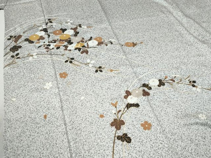 平和屋着物●訪問着　花筏文　たたき染め　金彩　正絹　逸品　CABC6875yc