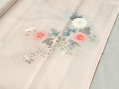 平和屋着物●訪問着　友禅　枝花文　暈し染め　金彩　正絹　逸品　未使用　CABC6879yc