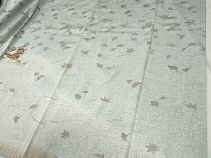 平和屋着物●訪問着　駒刺繍　吹き寄せ花車文　暈し染め　金彩　正絹　逸品　CABC6885yc