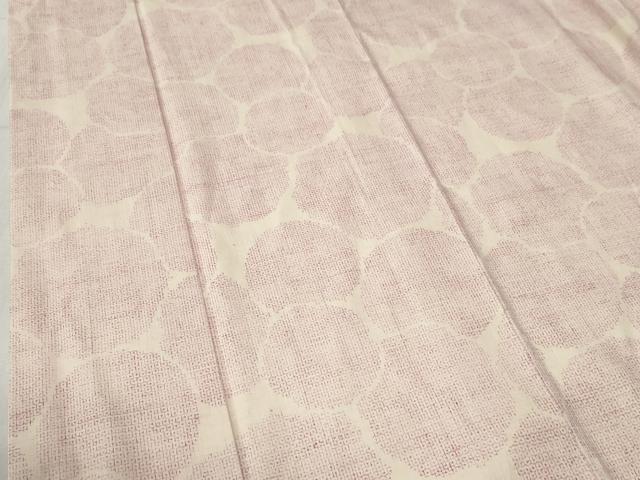 平和屋着物●本場結城紬　重要無形文化財　80亀甲　丸文　正絹　逸品　CABC6895yc