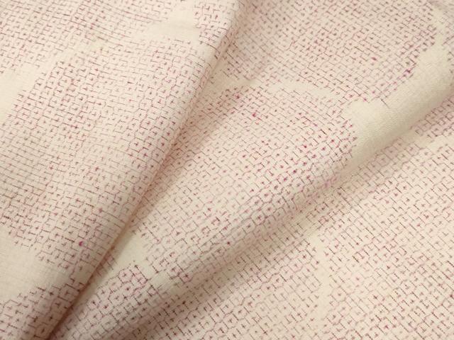 平和屋着物●本場結城紬　重要無形文化財　80亀甲　丸文　正絹　逸品　CABC6895yc
