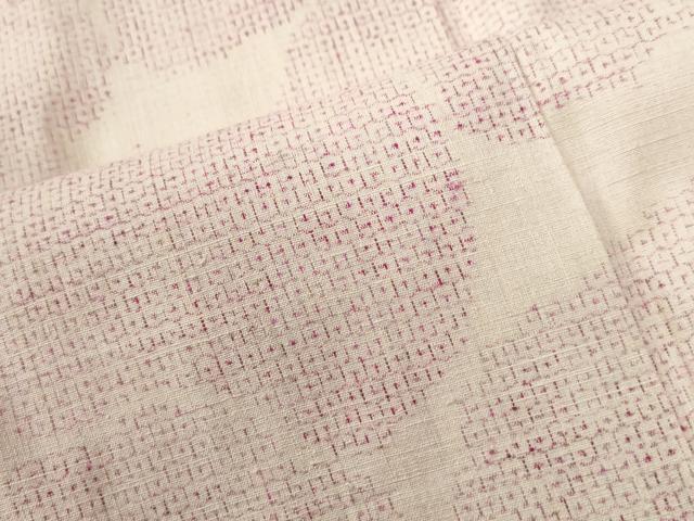 平和屋着物●本場結城紬　重要無形文化財　80亀甲　丸文　正絹　逸品　CABC6895yc