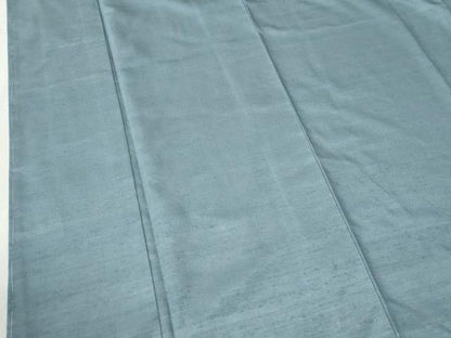 平和屋着物●結城紬　色無地　浅縹色　正絹　逸品　未使用　CABC6898yc