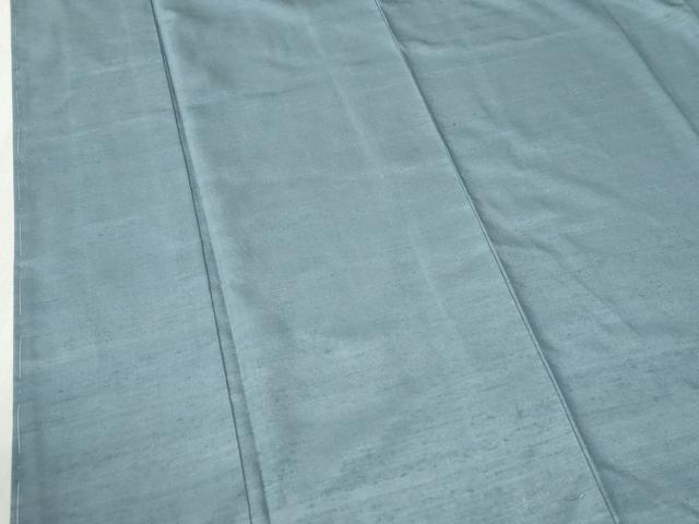 平和屋着物●結城紬　色無地　浅縹色　正絹　逸品　未使用　CABC6898yc