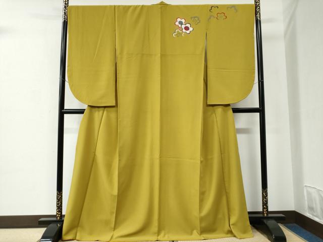 平和屋着物●世界的ファッションデザイナー　山本寛斎　kansaiブランド　振袖　舞桜文　正絹　逸品　CABC6899yc