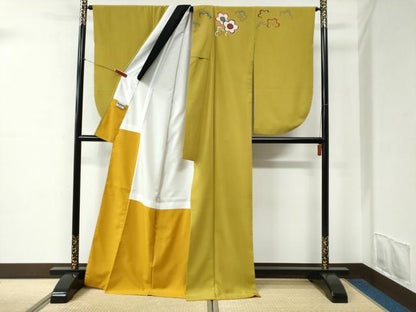 平和屋着物●世界的ファッションデザイナー　山本寛斎　kansaiブランド　振袖　舞桜文　正絹　逸品　CABC6899yc