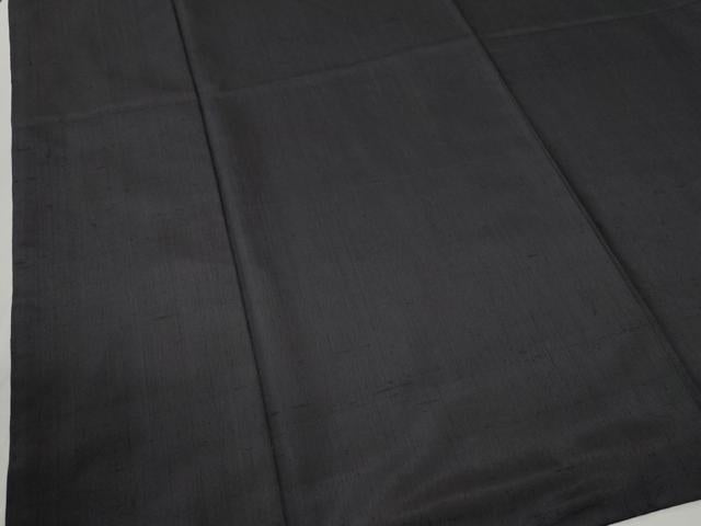平和屋着物●男性　本手紡赤城紬　色無地　深紫色　証紙付き　キングサイズ　正絹　逸品　CABC6903yc