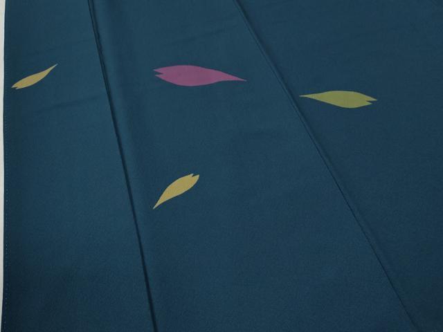 平和屋着物●世界的人形師　辻村寿三郎　ジュサブロー　小紋　舞花弁　正絹　逸品　CABC6907yc