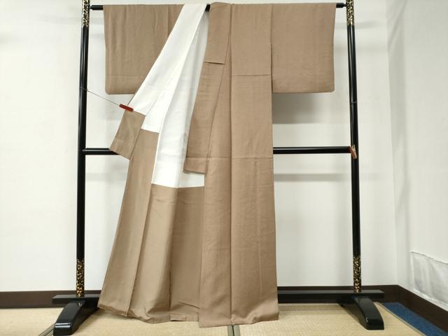 平和屋着物●伝統工芸師　服部光擴　江戸小紋　鮫小紋柄　正絹　逸品　CABC6915yc