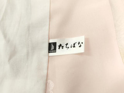 平和屋着物●振袖用長襦袢　無双仕立て　片輪車地紋　暈し染め　正絹　逸品　CABC6916yc