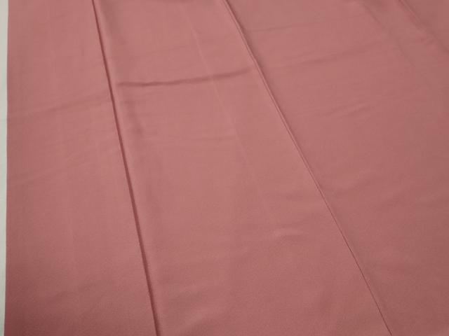平和屋着物●上質な色無地　みやびちりめん　薄紅色　反端付き　正絹　逸品　CABC6928yc
