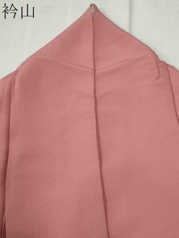 平和屋着物●上質な色無地　みやびちりめん　薄紅色　反端付き　正絹　逸品　CABC6928yc