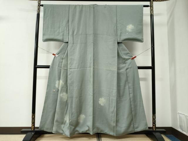 平和屋着物●訪問着　雪輪文　暈し染め　金銀彩　正絹　逸品　CABC6929yc