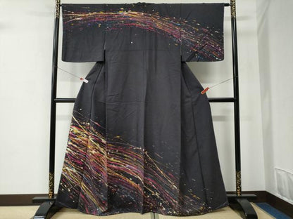平和屋着物●訪問着　手描き　吉祥文　正絹　逸品　未使用　CABC6935yc