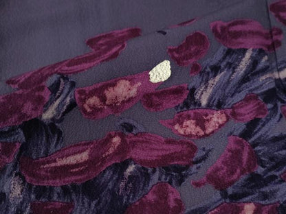 平和屋着物●森英恵・HANAE MORI　振袖　枝花文　金彩　正絹　逸品　CABC6938yc