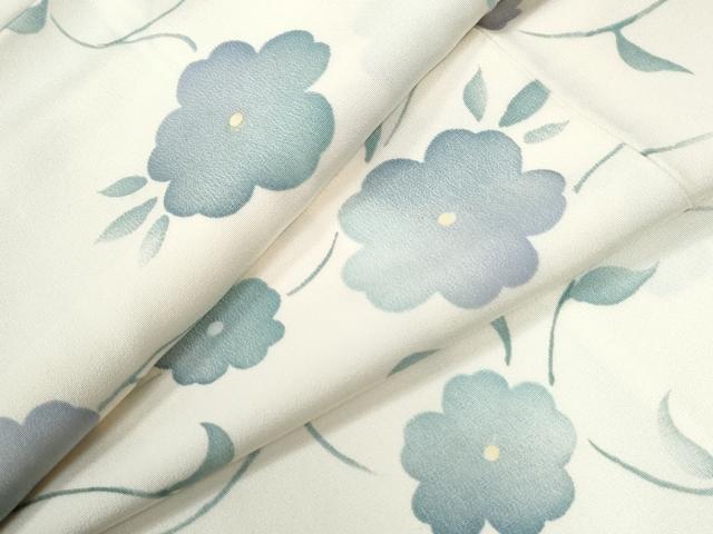 平和屋着物●上質な小紋　花唐草文　正絹　逸品　CABC6945yc