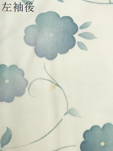 平和屋着物●上質な小紋　花唐草文　正絹　逸品　CABC6945yc