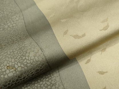 平和屋着物●訪問着　舞葉文　金彩　正絹　逸品　CABC6948yc
