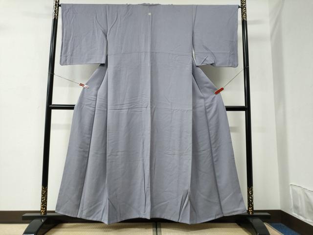 平和屋着物●上質な色無地　藤色　正絹　逸品　CABC6950yc