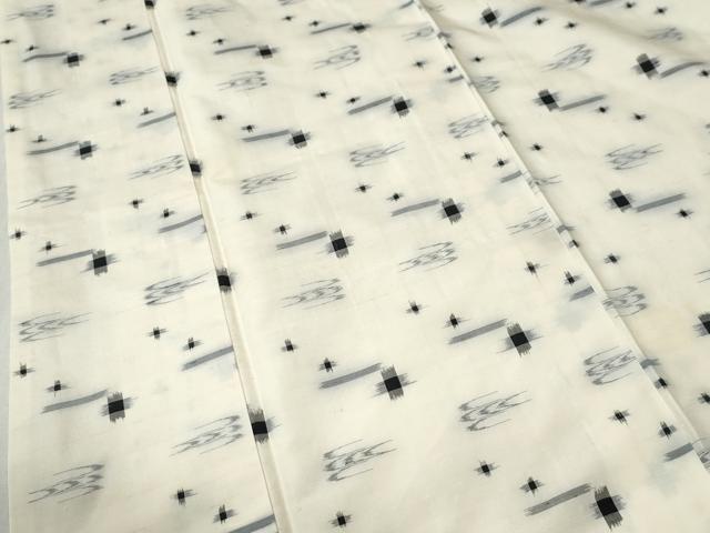 平和屋着物●本場琉球絣　紬　正絹　逸品　CABC6952yc