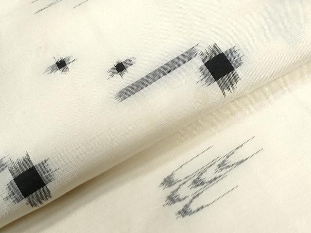 平和屋着物●本場琉球絣　紬　正絹　逸品　CABC6952yc