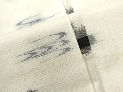 平和屋着物●本場琉球絣　紬　正絹　逸品　CABC6952yc