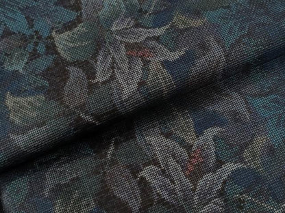 平和屋着物●本場大島紬　9マルキ　枝花文　正絹　逸品　CABC6957yc