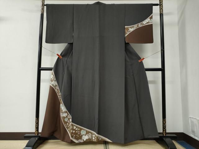 平和屋着物●訪問着　南天文　正絹　逸品　CABC6959yc