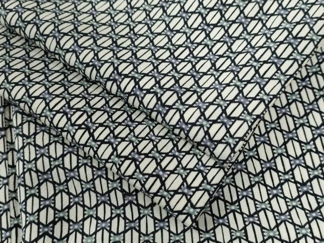 平和屋着物●上質な小紋　花繋ぎ文　正絹　逸品　CABC6965yc