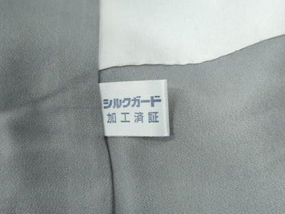平和屋着物●訪問着　江戸小紋　鮫小紋柄　遠山京風景文　黒地　正絹　逸品　CABC6968yc