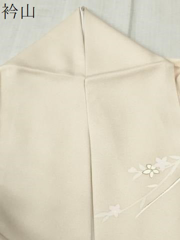 平和屋着物●訪問着　駒刺繍　霞扇面草花文　暈し染め　金銀彩　正絹　逸品　CABC6970yc