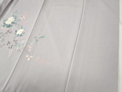 平和屋着物●訪問着　友禅　枝花文　暈し染め　正絹　逸品　CABC6974yc