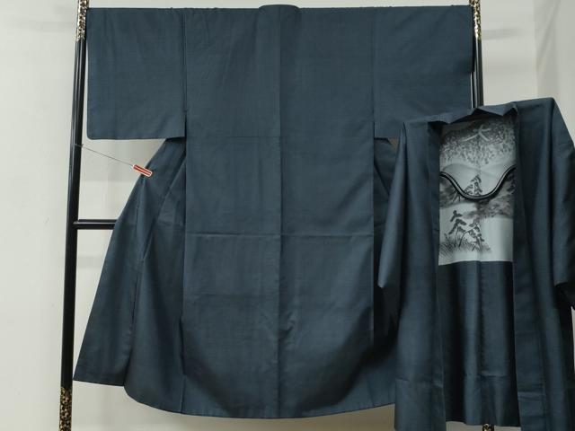 平和屋着物●男性　本場大島紬　アンサンブル　100亀甲　総詰め　正絹　逸品　CABC6977yc