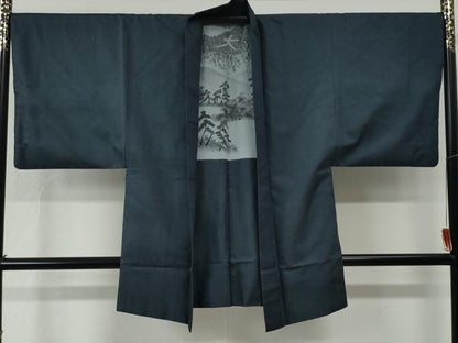 平和屋着物●男性　本場大島紬　アンサンブル　100亀甲　総詰め　正絹　逸品　CABC6977yc