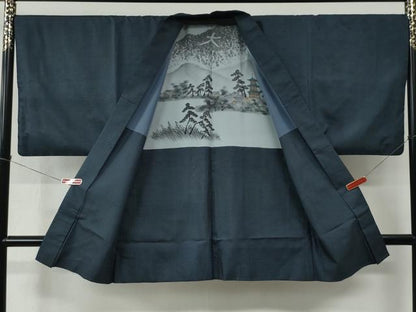 平和屋着物●男性　本場大島紬　アンサンブル　100亀甲　総詰め　正絹　逸品　CABC6977yc