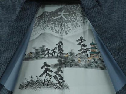 平和屋着物●男性　本場大島紬　アンサンブル　100亀甲　総詰め　正絹　逸品　CABC6977yc