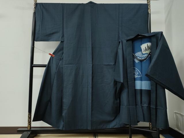 平和屋着物●男性　本場大島紬　アンサンブル　100亀甲　総詰め　正絹　逸品　CABC6980yc
