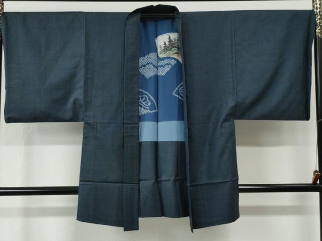 平和屋着物●男性　本場大島紬　アンサンブル　100亀甲　総詰め　正絹　逸品　CABC6980yc