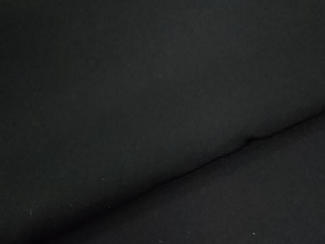 平和屋着物●男性　黒紋付　正絹　逸品　CABC6982yc