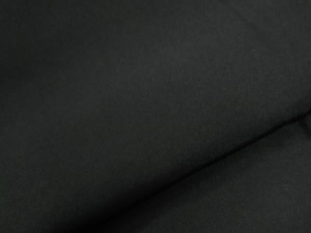 平和屋着物●男性　黒紋付　正絹　逸品　CABC6983yc