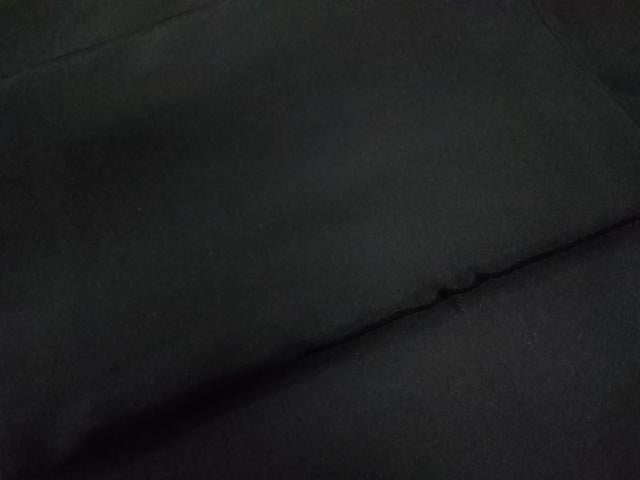 平和屋着物●男性　黒紋付　正絹　逸品　CABC6984yc