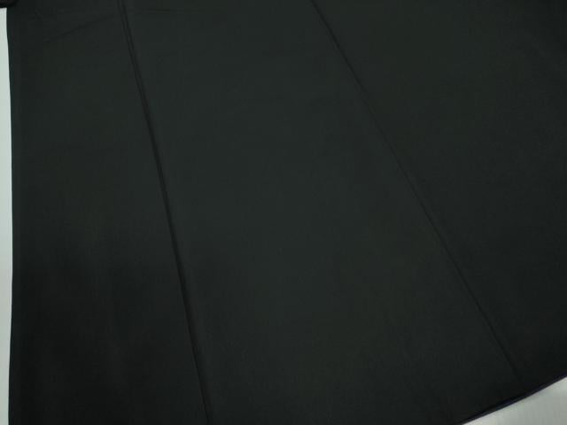 平和屋着物●男性　黒紋付　正絹　逸品　CABC6985yc