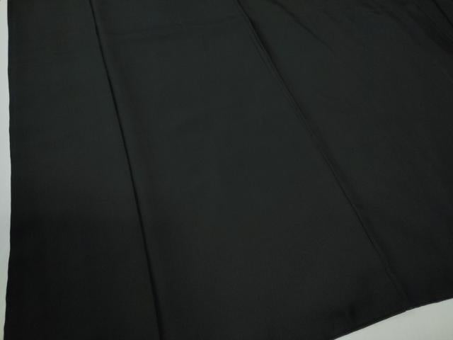 平和屋着物●男性　黒紋付　正絹　逸品　CABC6987yc