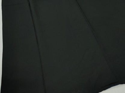 平和屋着物●男性　黒紋付　紬地　正絹　逸品　CABC6988yc