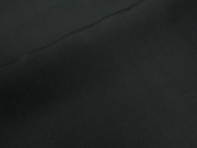 平和屋着物●男性　黒紋付　紬地　正絹　逸品　CABC6988yc