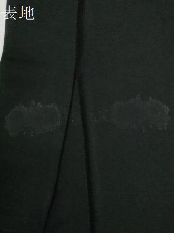 平和屋着物●男性　黒紋付　紬地　正絹　逸品　CABC6988yc